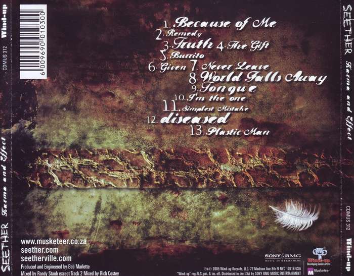 SEETHER - Karma and effect (CD) CDMUS 312 NM-