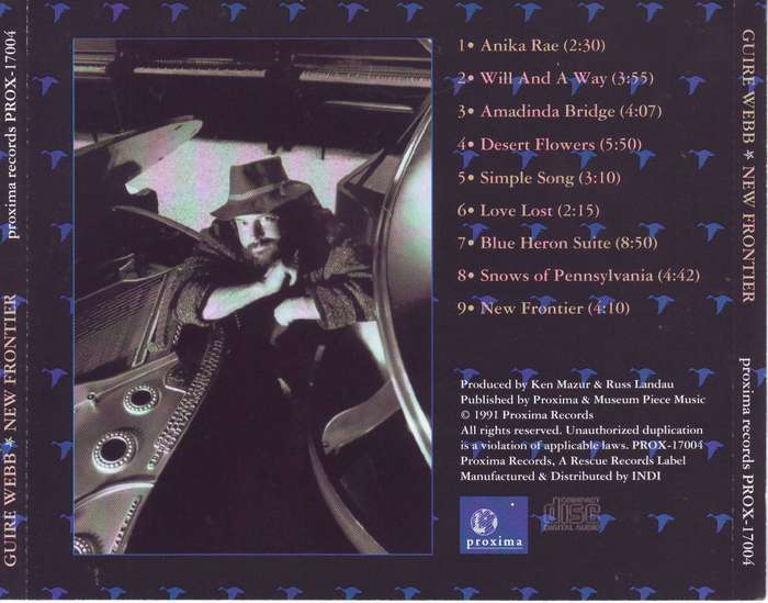 GUIRE WEBB - New frontier (CD) PROX-17004 VG+