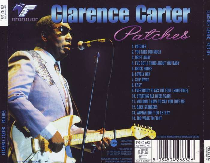 CLARENCE CARTER - Patches (CD) PEG CD 683 NM-