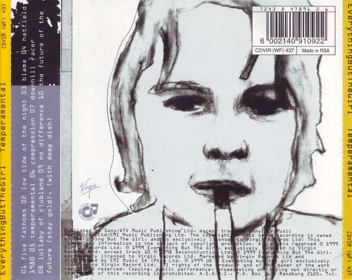 EVERYTHING BUT THE GIRL - Temperamental (CD) CDVIR (WF) 437 EX