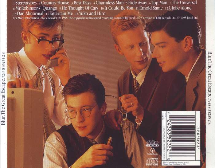 BLUR - The great escape (CD, some scuffing on booklet) 7243 8 35235 2 8 VG to VG+