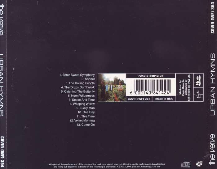 THE VERVE - Urban hymns (CD) CDVIR (WF) 354 NM-