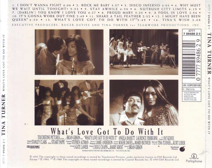TINA TURNER - What's love got to do with it (CD) 0777 7 89486 2 9 NM