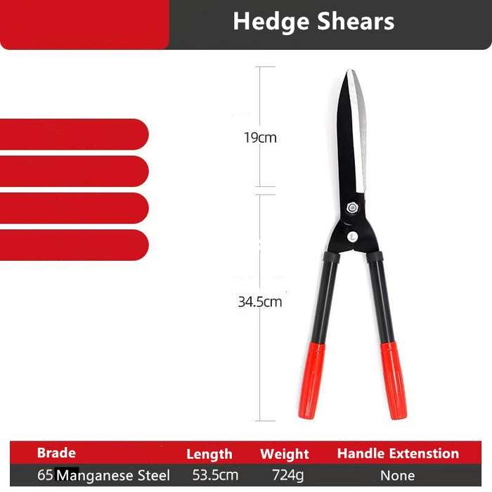 Gardening Hedge Shears for Trimming and Pruning (53cm)