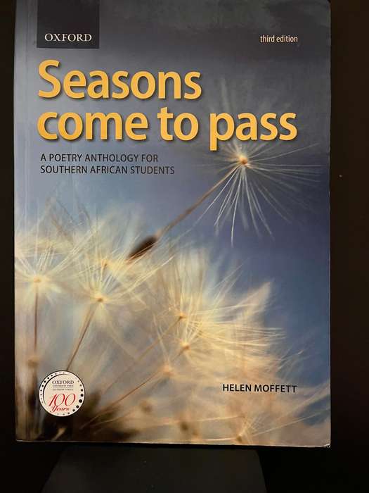 Seasons come to pass - poetry anthology for SA students (3rd Ed.) by Moffett