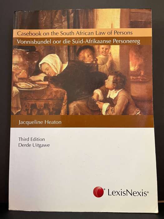 Casebook on the South African Law of Persons (3rd Ed.) in English & Afrikaans