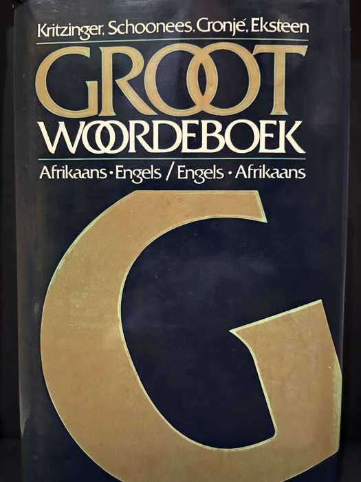 Major Dictionary/Groot Woordeboek - English/Afrikaans Dictionary by Kritzinger et al.