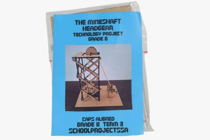 Mine shaft head gear project kit
