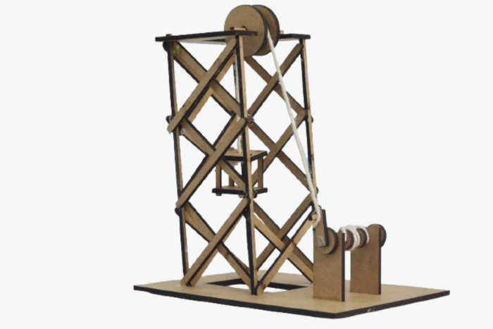 Mine shaft head gear project kit