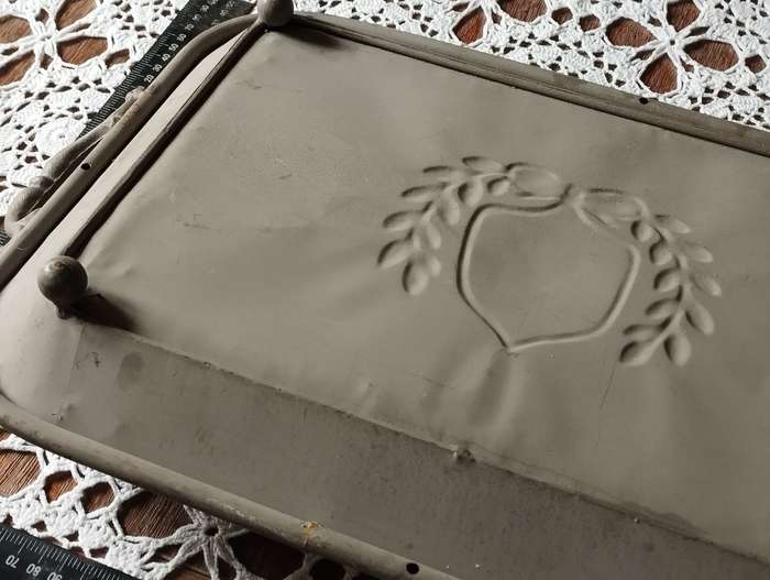 Tray Vintage metal tray French style