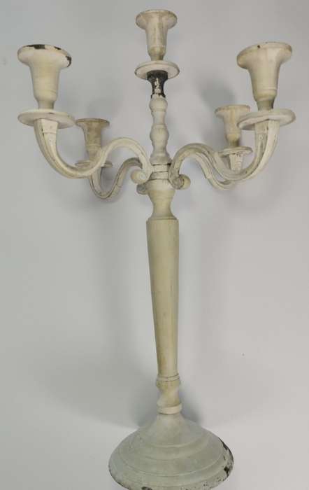 Candelbra Shabby Chic 5 candle candelabra