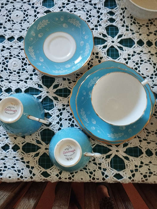 Colclough Acorn cups and saucers