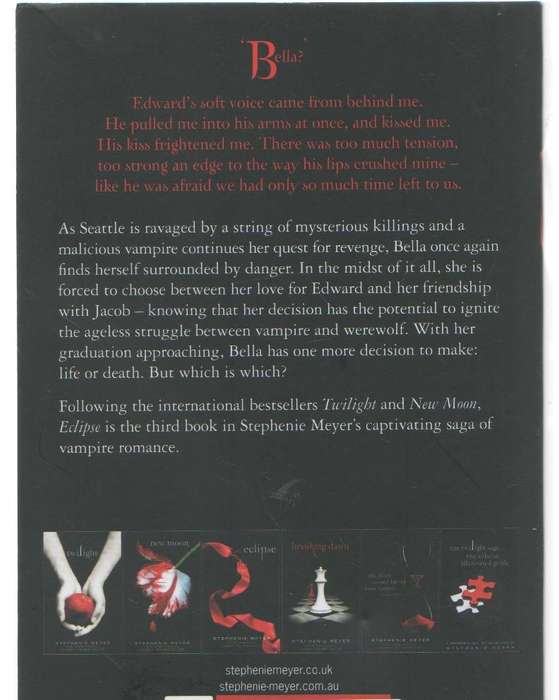 ECLIPSE - STEPHENIE MEYER (2008)