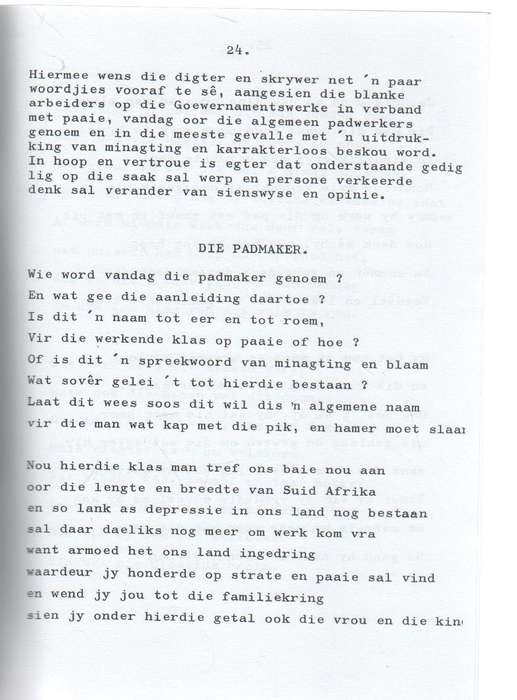 GEDIGTE VAN THEUNIS JOHANNES EKSTEEN VAN EEDEN (1 STE UITGAWE 1988)