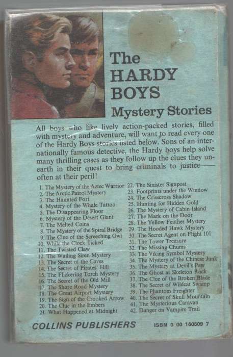 THE CLUE OF THE SCREECHING OWL - FRANKLIN W DIXON (THE HARDY BOYS SERIES - 1972)