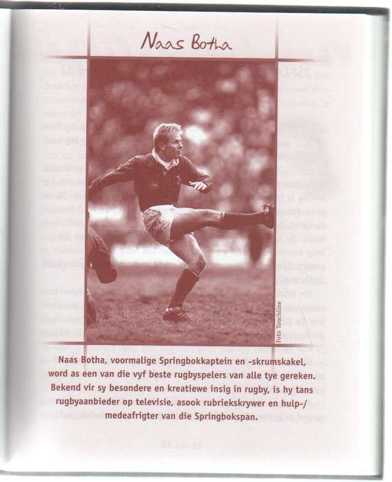 LEWENSLESSE VAN SPORT - VOORWOORD DEUR FANIE DE VILLIERS (1 STE UITGAWE 2003)