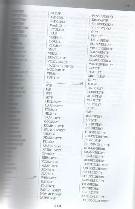 BLOKRAAISEL RYMWOORDEBOEK ( 1 STE DRUK 2008 - CD NIE INGESLUIT NIE)