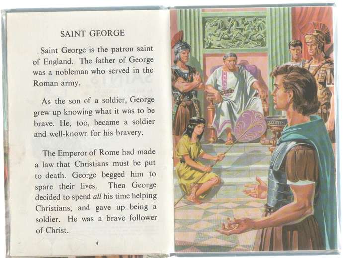 A FIRST BOOK OF SAINTS - LADYBIRD EASY READING BOOK (1963)