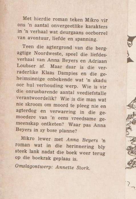ANNA BEYERS - MIKRO (11 DE DRUK 1970)
