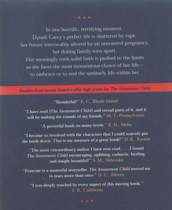 THE ATONEMENT CHILD - FRANCINE RIVERS (1 ST EDITION 1999)