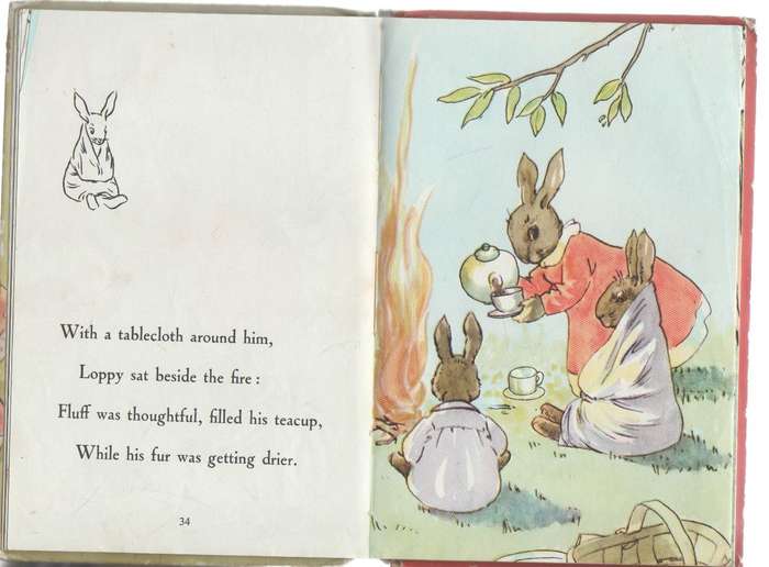 BUNNIKIN'S PICNIC PARTY - A LADYBIRD BOOK (1940)