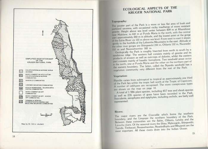 KRUGER NATIONAL PARK , QUESTIONS AND ANSWERS - P F FOURIE  (1989)