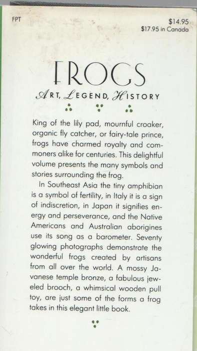 FROGS, ART, LEGEND, HISTORY - PATRIZIA RIBUOLI & MARINA ROBBIANI (1992)