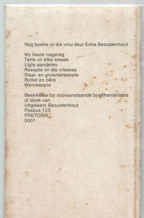 HEERLIKE HOENDERGEREGTE - ERINA BEZUIDENHOUT (2 DE UITGAWE 1983)