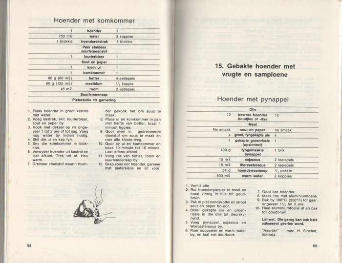 HEERLIKE HOENDERGEREGTE - ERINA BEZUIDENHOUT (2 DE UITGAWE 1983)