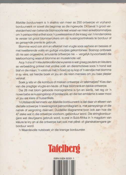 MAKLIKE BORDUURWERK (1 STE UITGAWE 1986)