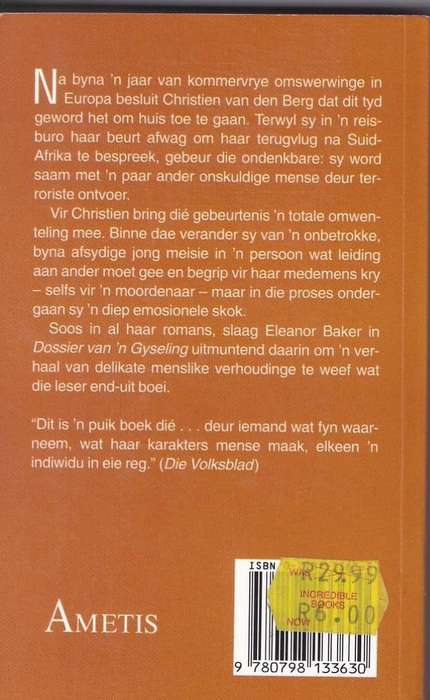 DOSSIER VAN 'N GYSELING - ELEANOR BAKER (1994)