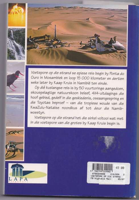 VOETSPORE OP DIE STRAND, 'N REIS OM DIE KUS VAN SUIDELIKE AFRIKA - JOHAN BADENHORST(1 STE DRUK 2002)