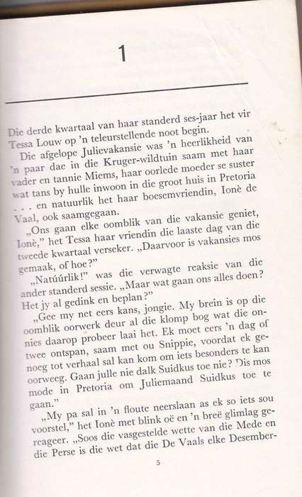 TESSA BY DIE THERONS - ELIZABETH STANDER (3 DE DRUK 1981) JEUGVERHAAL