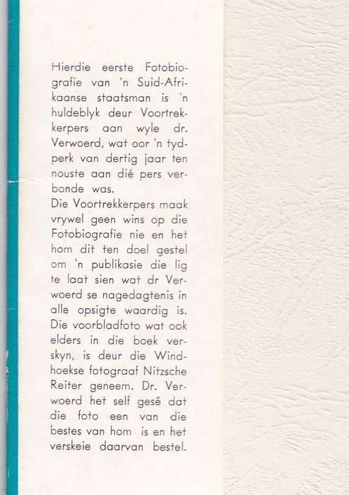 HENDRIK FRENSCH VERWOERD, FOTOBIOGRAFIE/PICTORIAL BIOGRAPHY 1901 -1966