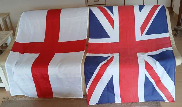 ST GEORGE CROSS ENGLISH FLAG & UNION JACK THE NATIONAL FLAG UNITED KINGDOM (90CM X 1154 CM)