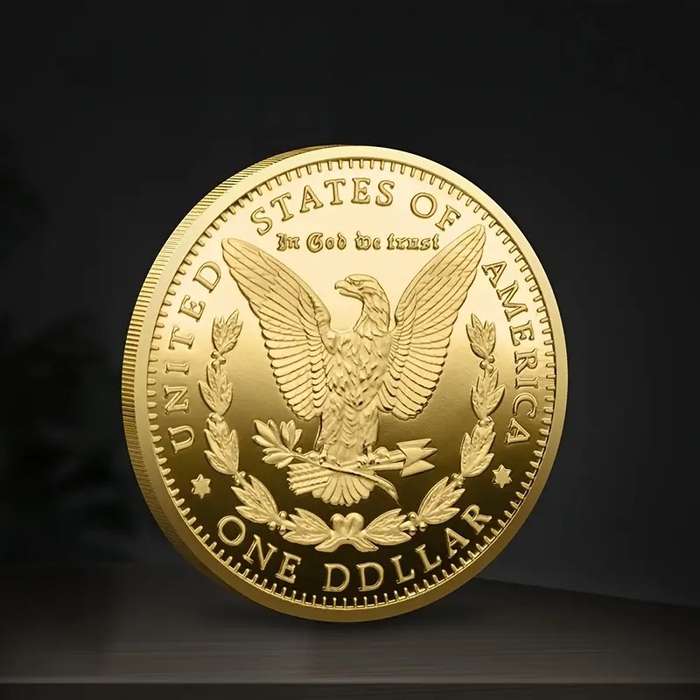 DONALD TRUMP 47 TH PRESIDENT COIN Gold Colour Collectible Medal, Perfect Gift Idea