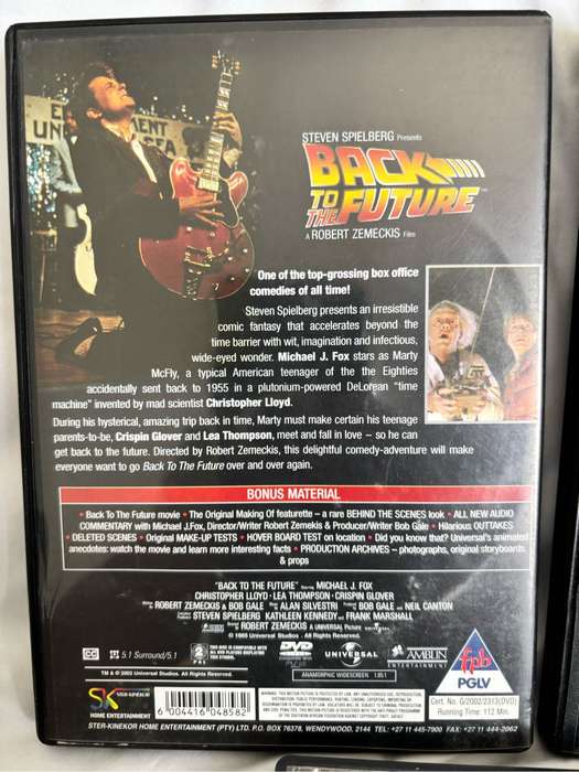 Back to the Future Trilogy 1, 2, 3 DVD