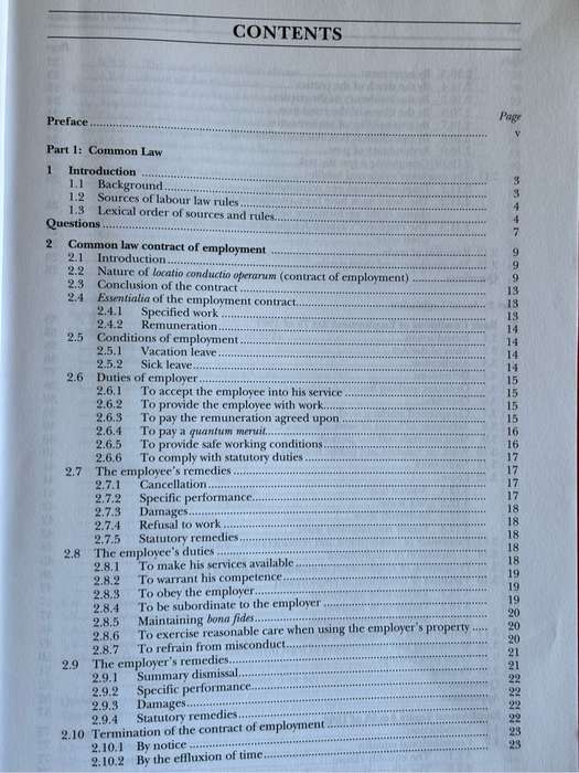 A Practical Guide to Labour Law 6th Edition JV du Plessis, MA Fouche