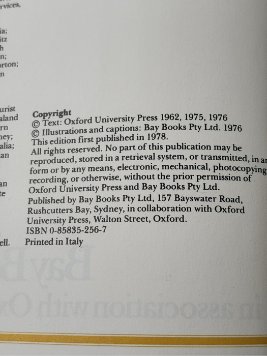 The Oxford Illustrated Dictionary 1st Edition Italy Volume 1&2