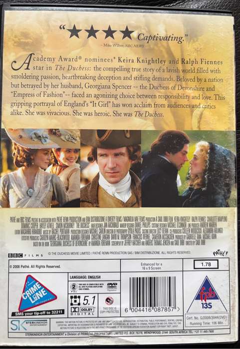 Movies DVD x3 The Great Gatsby,  The Dutches &Ever After