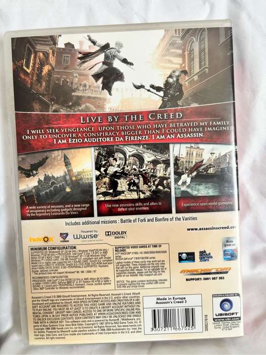 PC DVD Prey and Assassins Creed 2 Combo Games