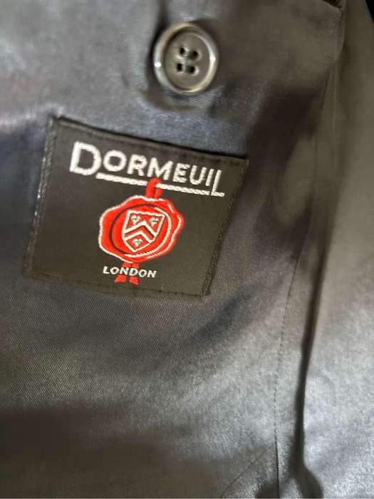 Dormeuil London Pin Stripe Suit Jacket/Blazer Dark Grey 44R