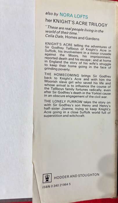 Rare Book Nora Lofts The Lost One 1978 Collectable