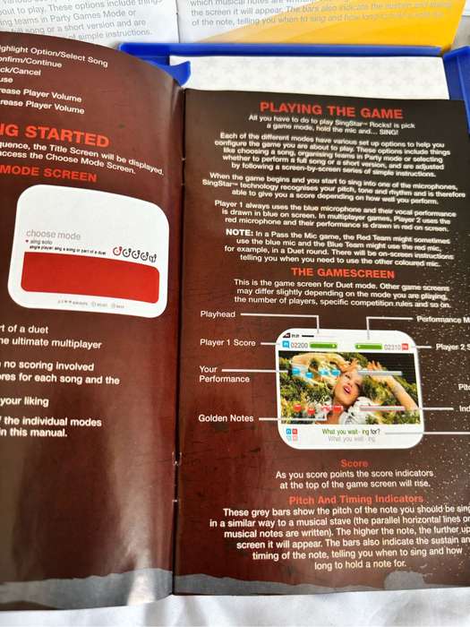 Play Station 2 Combo Singstar and Singstar Rocks Both with manual