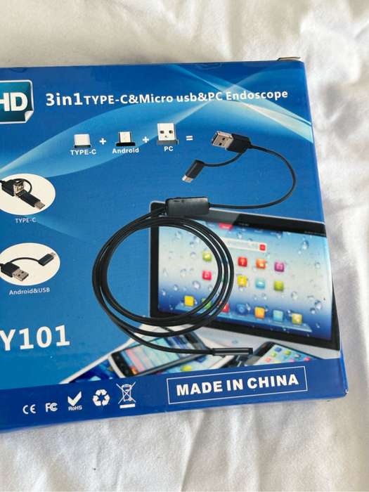 PC Endoscope HD 3 in 1 Type C and Micro usb Y101