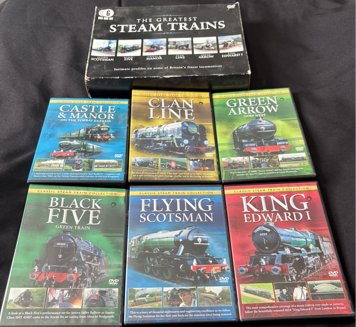 The Greatest Steam Trains 6 x DVD Box