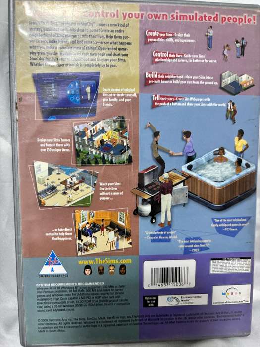 PC CD ROM The Sims 3 Games lot Unleashed , Vacation , Sims 2 disk 1