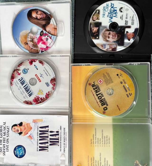 DVD x 4, Pink Panther, Mamma Mia, Weather Man &O Brother Where Art Thou?