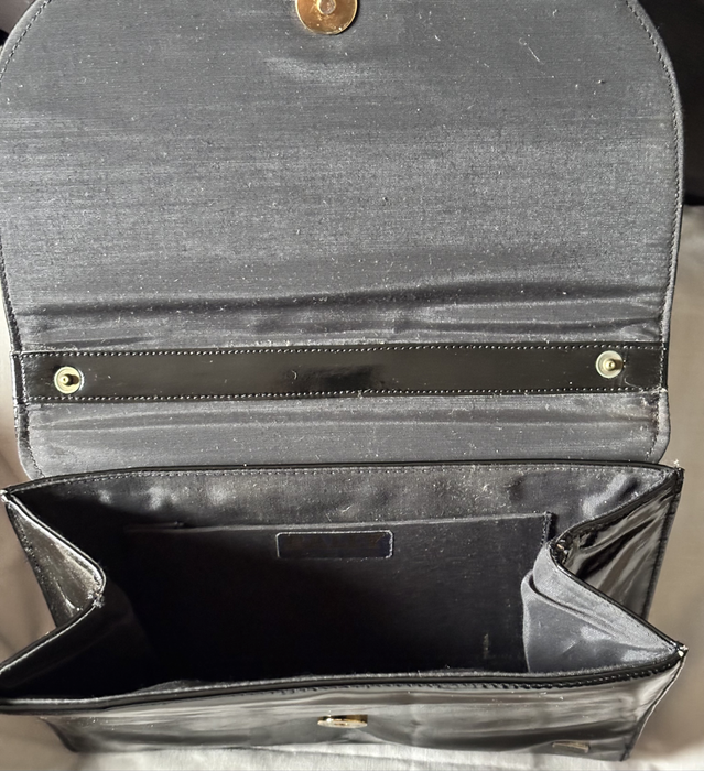 Bally Clutch Purse Black Pink and Silver Original