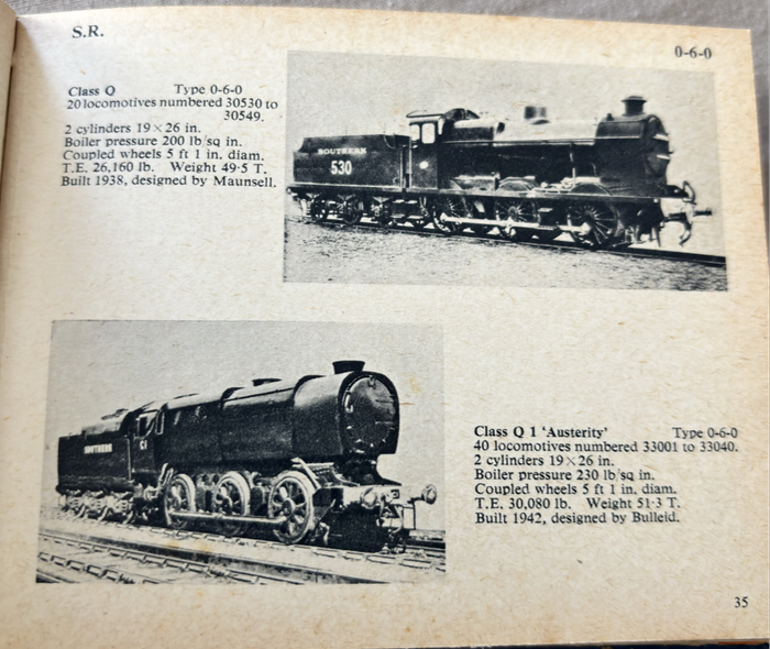 The Dumpy Pocket Book of Locomotives British and European 1961 1st edition